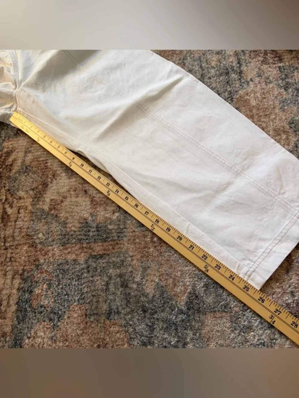 verity & daughters Janus Pant in white/ivory size small barrel